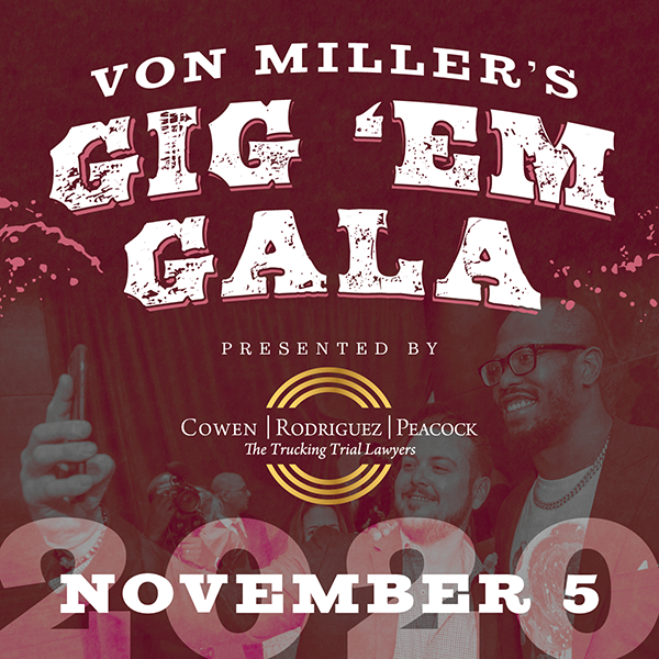 Miller Gig Em Gala 11.5.2020 Social Graphic Invite